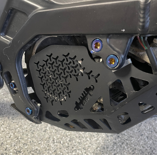 Right side motor bolts titanium(2pc)