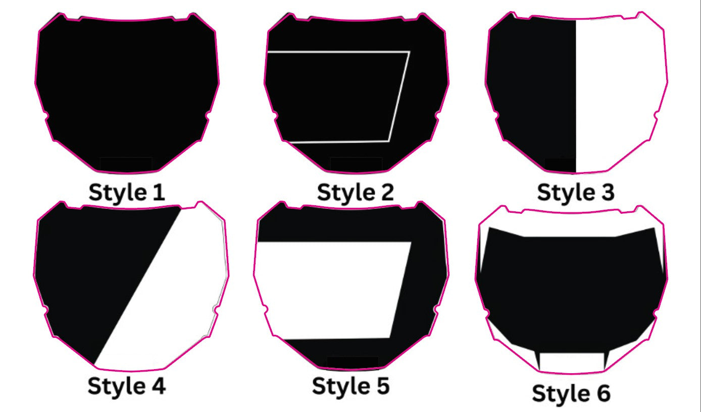 Custom ODI Number Plate Decal